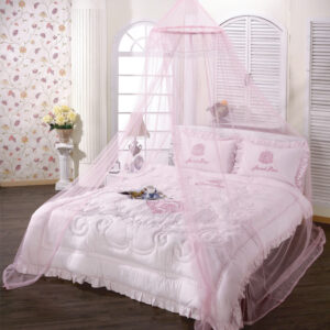 pink mosquito net