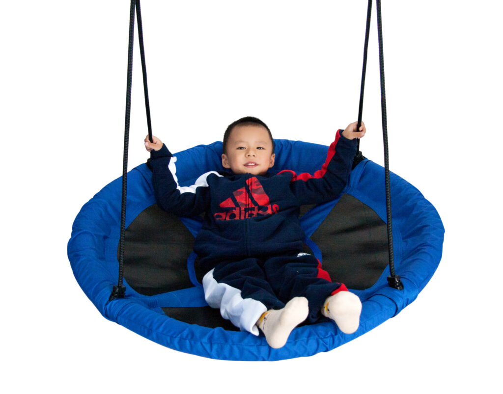 assembled kid swing