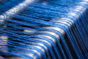 3 thread blue yarns