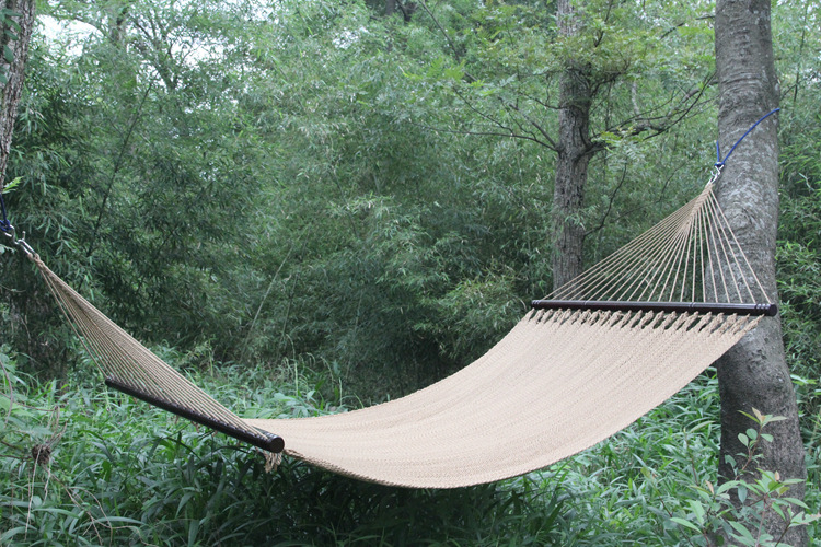 rope woven hammock