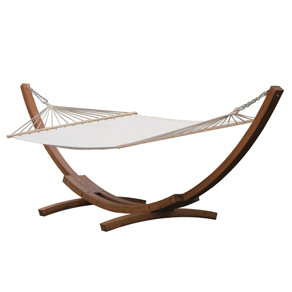 wooden hammock stand